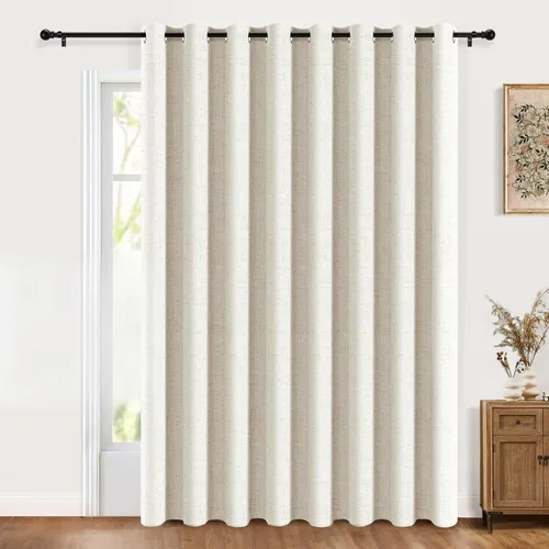 Miniatura 15 de Cortinas 100% Blackout Shield para puerta corrediza, cortinas extra anchas de 108 pulgadas de largo, cortinas con ojales para puerta de patio, 50