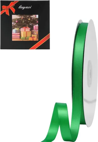 Miniatura 52 de LIUYAXI Cinta de Satén Dorada de Doble Cara 1/4" X 50 Yardas, Cintas Perfectas para Manualidades, Envoltura de Regalos, Fabricación de Lazos y Más