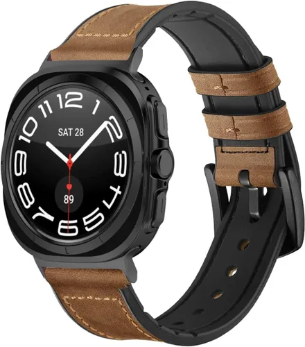 Miniatura 9 de OTOPO Correas clásicas para Galaxy Watch 4/6 de 1.850 in, 1.811 in, 1.693 in, 1.654 in, reloj 7 6 5 4 FE Band 40 1.732 in/Garmin Vivoactive 3/5