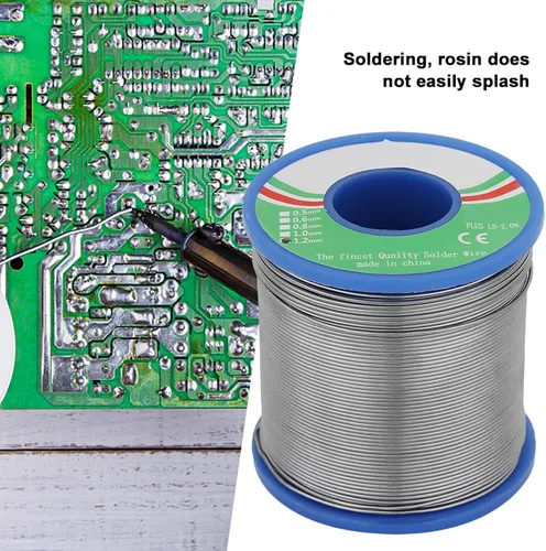 Miniatura 4 de Rollo de alambre de soldadura de núcleo de colofonia 60/40 de 0.047 in de diámetro para soldador electrónico con carrete de soldadura de núcleo