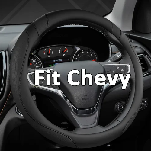 Miniatura 8 de West Llama Funda personalizada para volante de automóvil para Chevy de 14.5 a 15 pulgadas, cubierta de volante para Chevrolet