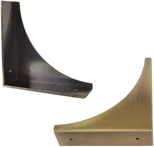 Miniatura 4 de Protector de esquina de metal, 4 piezas, soportes decorativos de esquina para muebles, cajas de madera, escritorios, marco de madera, protectores