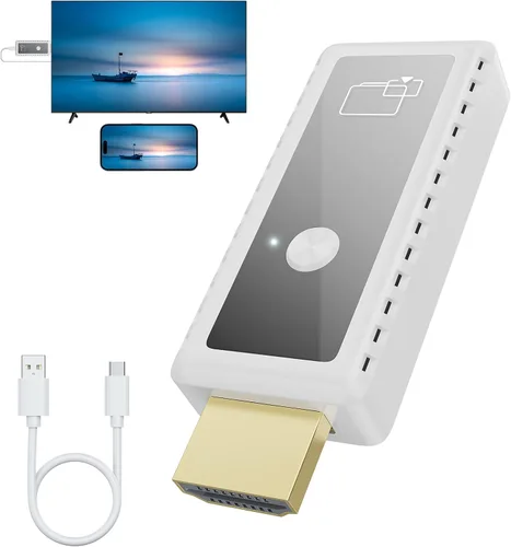 Adaptador de pantalla HDMI inalámbrico 1080P, adaptador de espejo de pantalla HDMI inalámbrico 2.4G y 5G de smartphone, portátil a