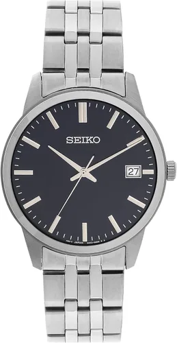 Miniatura 2 de Seiko Reloj esencial de cuarzo azul esfera para hombre SUR399 Movimiento de cuarzo
