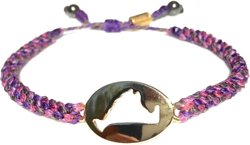 Miniatura 22 de Rumi Sumaq Pulsera de cuerda náutica para hombres, mujeres y niños - Resistente al agua, con nudo manual ajustable - Estilos de mapa de la isla