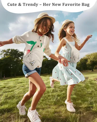 Miniatura 4 de Riñonera cruzada para niñas, Beige, Small