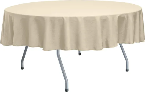 Miniatura 58 de ULTIMATE TEXTILE Mantel redondo reversible Shantung Satin Majestic de 72 pulgadas, color verde salvia