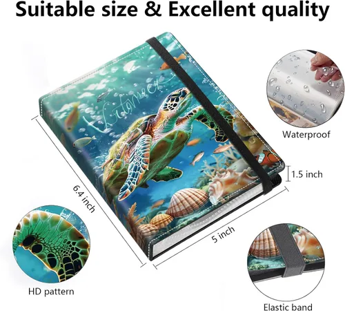 Miniatura 2 de Lindos álbumes de fotos de 4x6 pulgadas con 60 bolsillos y capacidad para 120 fotos con fuerte banda elástica, libres de ácido, a prueba de humedad