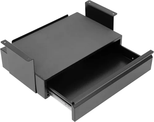 Mount-It! Kit de cajón extraíble para debajo del escritorio con estante para laptop y tablet, organizador de almacenamiento de oficina, se monta en