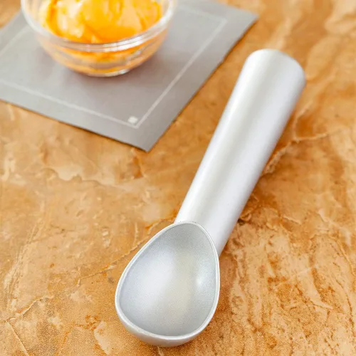 Miniatura 3 de Restaurantware Met Lux - Cuchara de helado de 1.5 onzas, 1 cuchara antiadherente para helados, apta para congelador, de aluminio plateado, resistente