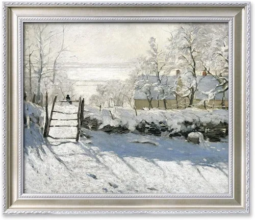 Miniatura 88 de Pinturas clásicas mundiales de Claude Monet Impresión giclée sobre lienzo alargado, pieza de galería para colgar y decorar el hogar, The CliffWalk
