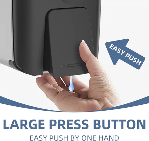 Miniatura 3 de Dispensador de jabón de pared de 28 onzas, dispensador de jabón de manos comercial para baño, gel líquido, dispensador de desinfectante de manos