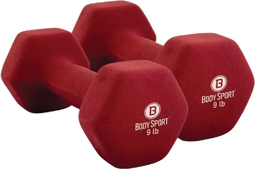 Miniatura 18 de Body Sport Neoprene Dumbbell Weight - Latex-Free, Strength Training Equipment for Home Fitness & Gym Workouts