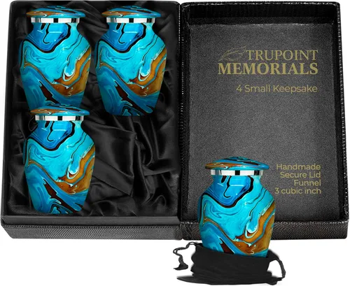 Trupoint Memorials Urnas pequeñas para recuerdo de cenizas humanas, camuflaje y cazadores, mini urna decorativa de cremación para hombres y mujeres