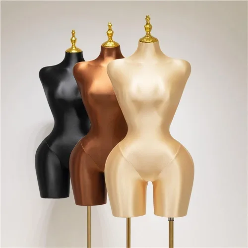 Miniatura 7 de Maniquí femenino grande con soporte ajustable de cuerpo completo, torso de forma de vestido para tienda de ropa al por menor y exhibición