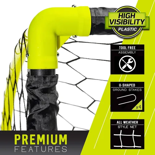 Miniatura 4 de Franklin Sports Blackhawk Set de fútbol portátil instantáneo 6 x 4