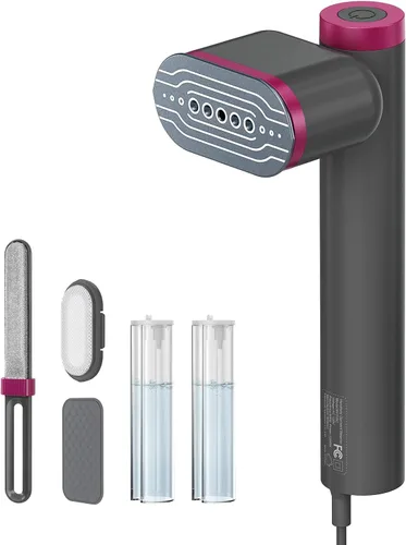Vaporizador de ropa de viaje, potente vaporizador de mano de 1200 W, calentamiento rápido de 15 segundos y vapor continuo de 10 minutos, mini