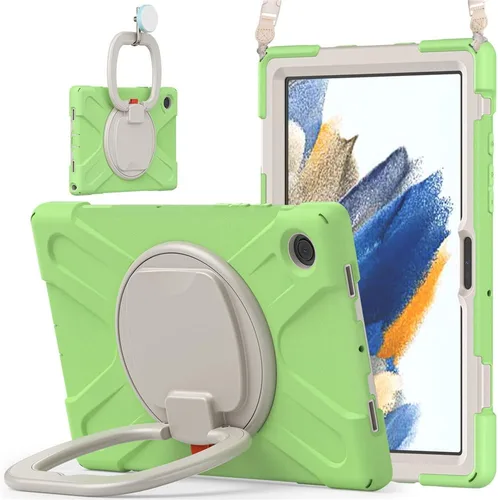 Miniatura 51 de 360 Rotation Case for Galaxy Tab ActivePro/Tab Active4 Pro/Active 5 Pro 10.1" Sturdy Cover Rotate Ring Stand Shoulder Carrying Strap Hand Strap