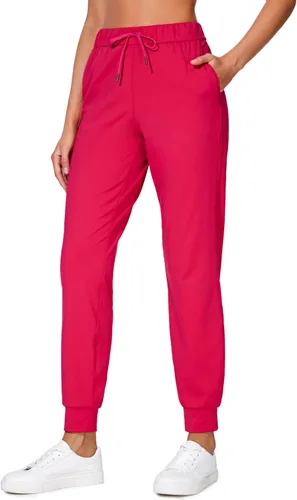 CRZ YOGA - Pantalones deportivos elásticos de 4 vías para mujer de 27 pulgadas, pantalones deportivos para correr, viajes, descanso, pantalones
