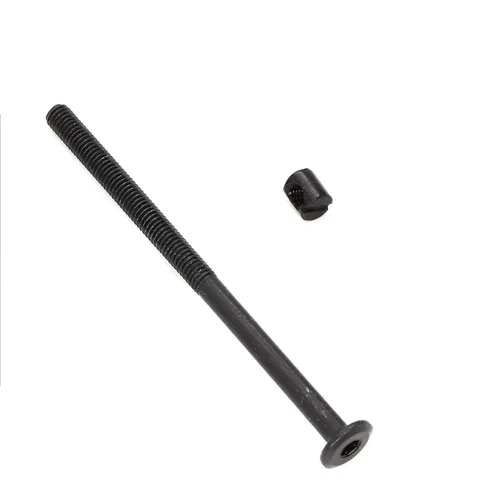 Miniatura 3 de cSeao Juego de 10 tornillos de casquillo negro M6 de 2.756 in para muebles, cuna, sillas y cama de bebé