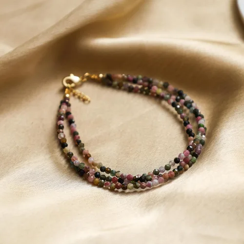 Miniatura 53 de Gempires Natural Multi Strand Beaded Bracelets Lightweight Handmade Gemstone Jewelry Hypoallergenic 8 Inch Gold Plated Stylish Everyday Wear Jewelry