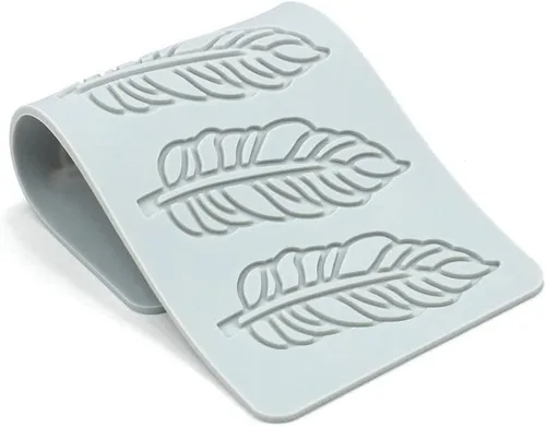 Miniatura 8 de Molde de silicona con hojas de árbol huecas, pteridófito, molde para fondant de caramelo de chocolate, molde de silicona de loto 3D, molde