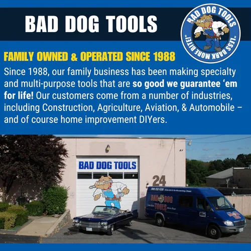 Miniatura 6 de Bad Dog Tools Accesorio de mordedor de abrazadera Versa: sistema de sujeción multiusos. Se fija al taladro manual (solo collar Euro) para convertir
