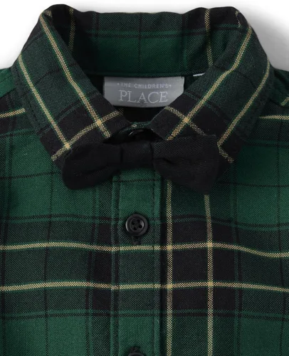 Miniatura 2 de The Children's Place Conjunto de 2 piezas de camisa de vestir y pantalones de manga larga para bebés niños y recién nacidos