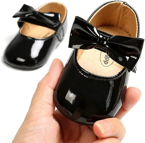 Miniatura 5 de Mocasines para bebé de princesa brillante Mary Jane vestidos zapatos de primera calidad ligeros suela suave zapatos para cuna zapatos para niños