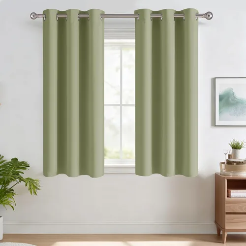 Miniatura 45 de RYB HOME Cortinas opacas de cocina de 36 pulgadas de largo, tratamiento de privacidad para ventanas pequeñas, aislamiento térmico, telón de fondo