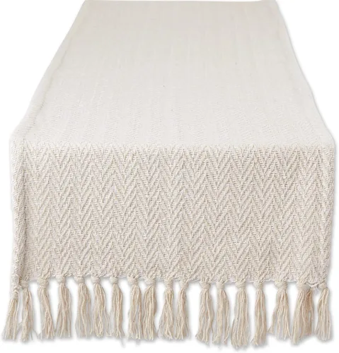 Miniatura 14 de DII Woven Basic - Camino de mesa Chevron de la colección de mesa, 15 x 72 pulgadas, gris