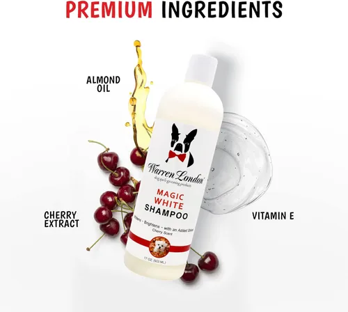 Miniatura 3 de Warren London Magic White Dog Shampoo Champú blanqueador para perros blancos y abrigos más ligeros para perros Suministros de aseo seguros