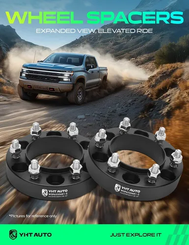 Miniatura 2 de YHTAUTO 6x5.5 Separadores de ruedas centrados en el cubo 1.25 pulgadas se ajustan a Toyota Tacoma Tundra 4Runner FJ Cruiser, modelos Lexus