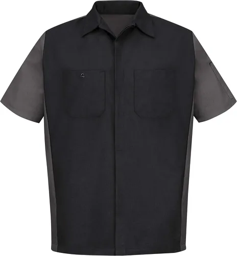 Miniatura 3 de Red Kap Camisa Ripstop Crew para hombre, manga corta