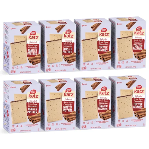 Miniatura 6 de Katz Gluten Free Pasteles tostadores de canela sin escarchar. Bocadillos escolares. Libre de lácteos, cacahuetes, nueces de árbol y sésamo, sin