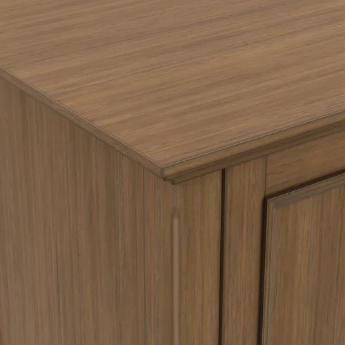Miniatura 6 de SIMPLIHOME Amherst - Soporte de TV de transición de madera maciza de 72 pulgadas de ancho, estilo rústico marrón envejecido, para televisores