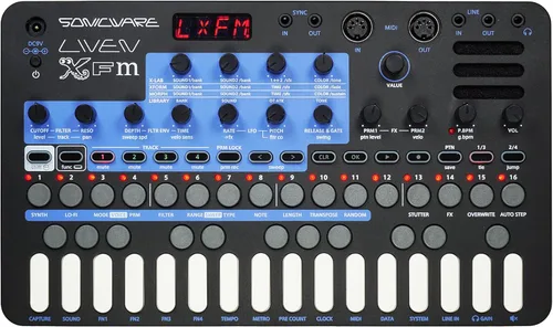 Sonicware Liven XFM [FM Synthesizer Groove Box] 3 nuevos motores FM con secuenciador de 4 pistas