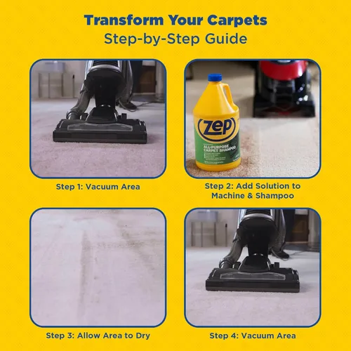 Miniatura 7 de ZEP Champú concentrado multiusos para alfombras, 128 onzas ZUCEC128 (caja de 4)