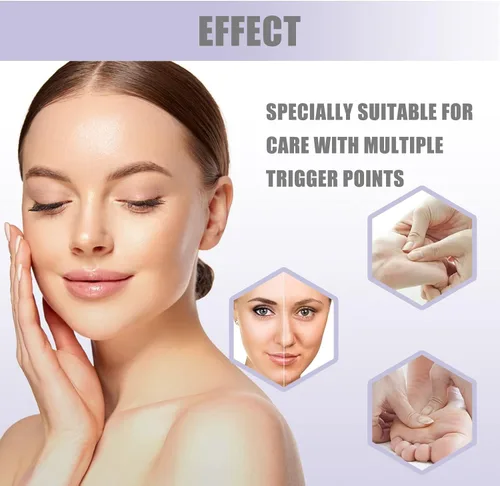 Miniatura 5 de Paquete de 2 herramientas de masaje facial, masajeador de resina para cuello, hombros y espalda, alivia la bursitis, nueva forma de resina