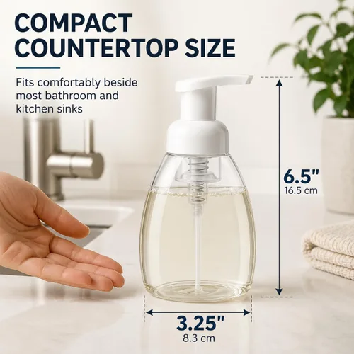 Miniatura 3 de Bar5F Botella dispensadora de jabón espumoso para jabón líquido de Castilla Dr. Bronner's de 8.5 onzas, paquete de 2