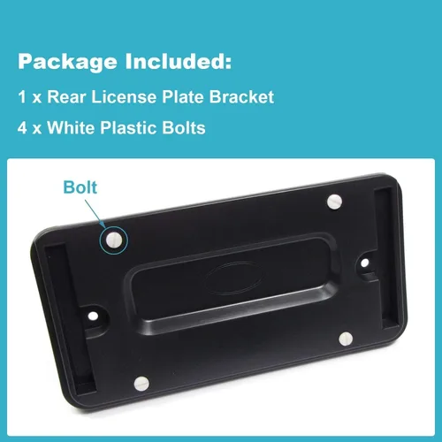 Miniatura 5 de Ensun LR019327 Soporte de placa de matrícula trasera para Range Rover Sport Evoque LR2 LR3 LR4