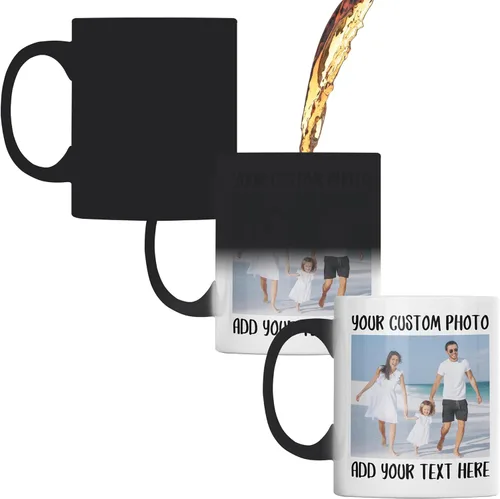 Miniatura 8 de Taza de café personalizada, taza con foto personalizada con imagen o texto, taza personalizable de cerámica, regalo de Navidad, cumpleaños, día