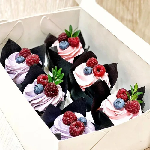 Miniatura 2 de 150 piezas de forros para magdalenas y cupcakes con tulipán, tazas de papel para hornear, envoltorios para cupcakes a prueba de grasa para Negro