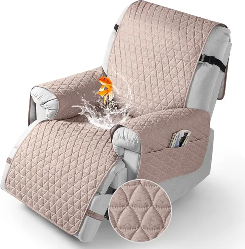 Miniatura 16 de TAOCOCO Funda para Sillón Reclinable 100% Impermeable - Funda para Sillón Reclinable con Gránulos Antideslizantes, Fundas para Sillas Reclinables