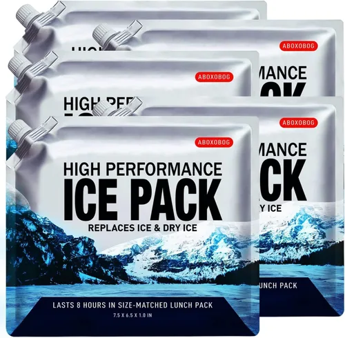 Bolsas de hielo reutilizables para enfriadores, paquetes de congelación de gel de larga duración para bolsas más frías, lonchera para niños, bolsa