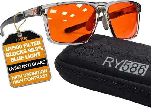 Miniatura 10 de Gafas de sueño HD P1AS 99.9% con bloqueo de luz azul para juegos que reducen la fatiga ocular y el deslumbramiento, definición de alto contraste