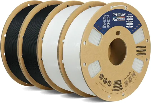 Miniatura 57 de Overture PLA Plus (PLA+) Filamento de 1/16 pulgadas, dureza mejorada con rollo PLA, con superficie de construcción 3D de 7.87 × 7.87 pulgadas, PLA