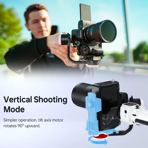 Miniatura 7 de Zhiyun Crane M3S Combo Gimbal Stabilizer for Cameras, Built-in Fill Light, Bluetooth Control, Vertical Shooting, Compatible with Mirrorless Cameras