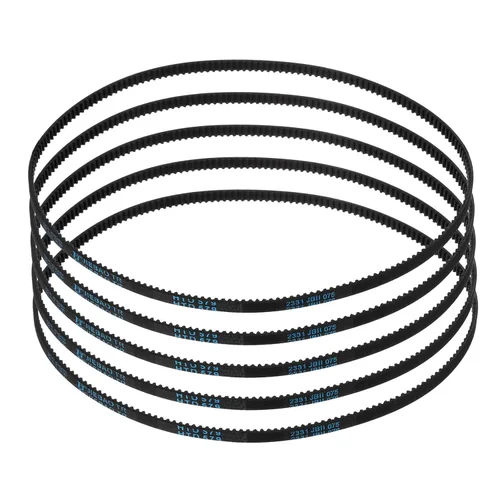 Miniatura 115 de uxcell 4pcs HTD-3M correa dentada de goma 60 dientes, 7.087 in de longitud de paso x 0.236 in de ancho x 0.094 in de altura, correa de distribución
