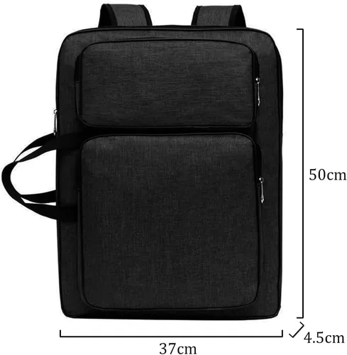 Miniatura 7 de PENINSULA LOVE Portafolio de arte 8K Bolsa de transporte impermeable para artistas, bolsa de mano portátil para artistas, bolsa de almacenamiento